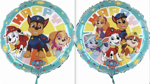 Balon foliowy na hel koło Psi Patrol Paw Tiffany