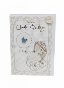 KARTKA PAMIĄTKA CHRZTU ŚWIĘTEGO DLA CHŁOPCA (1WN)