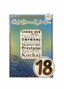 Kartka okolicznościowa Na 18 urodziny (18U2)