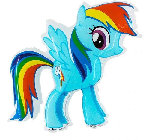 Balon foliowy na hel Rainbow Dash