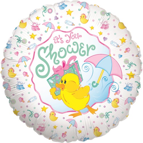 Balon foliowy na hel Koło Baby Shower